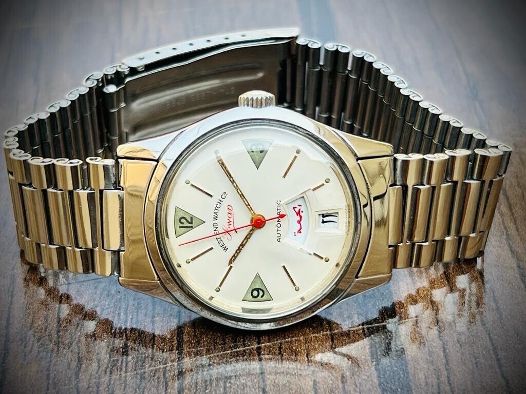 Vintage West End Arabic 36mm Automatic Gents Watch Swiss Made, Perfect - Grab A Watch Co