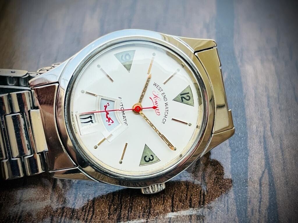 Vintage West End Arabic 36mm Automatic Gents Watch Swiss Made, Perfect - Grab A Watch Co