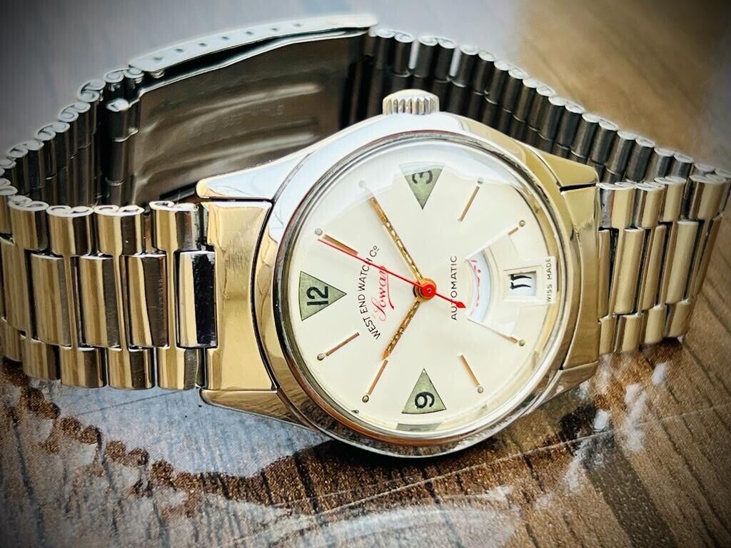 Vintage West End Arabic 36mm Automatic Gents Watch Swiss Made, Perfect - Grab A Watch Co