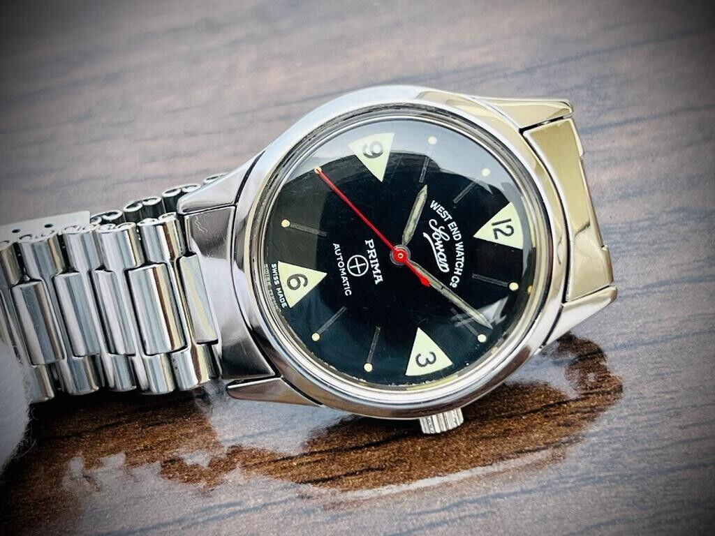 Vintage West End Black Dial 39mm Automatic Gents Watch Swiss Made, Perfect - Grab A Watch Co