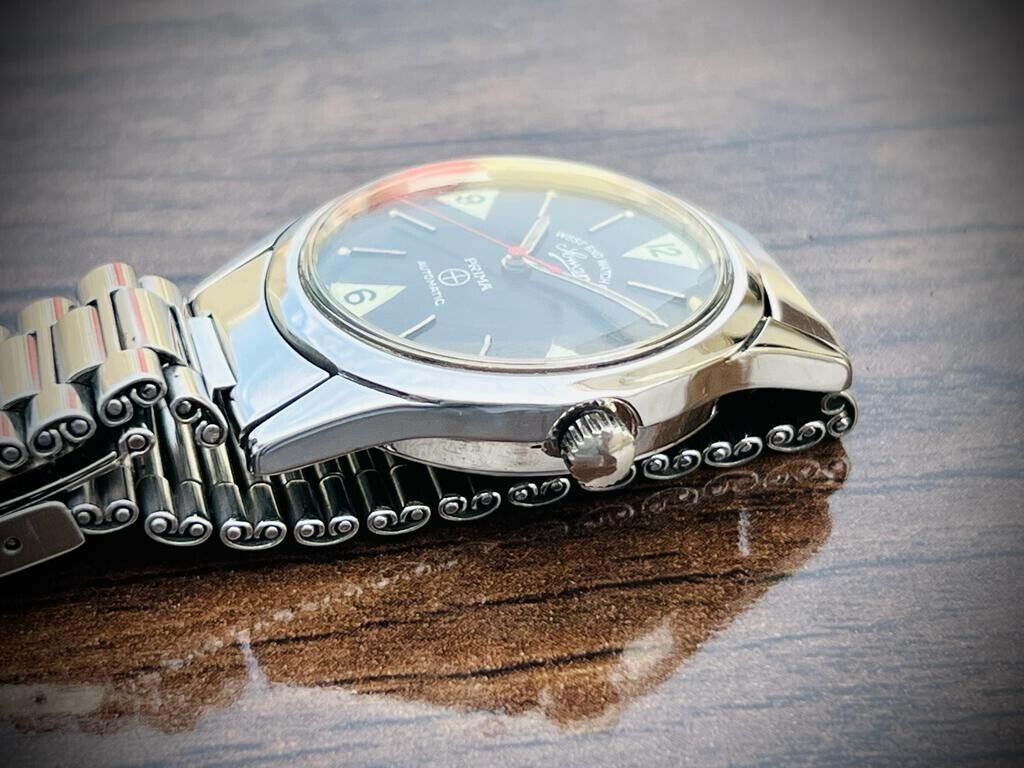 Vintage West End Black Dial 39mm Automatic Gents Watch Swiss Made, Perfect - Grab A Watch Co
