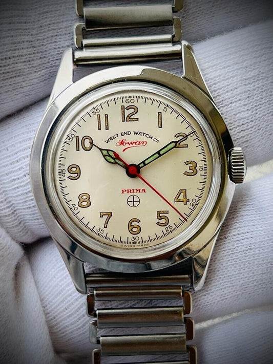 Vintage West End Clean Dial Manual Wind Gents Watch 34mm, Swiss Made - Grab A Watch Co