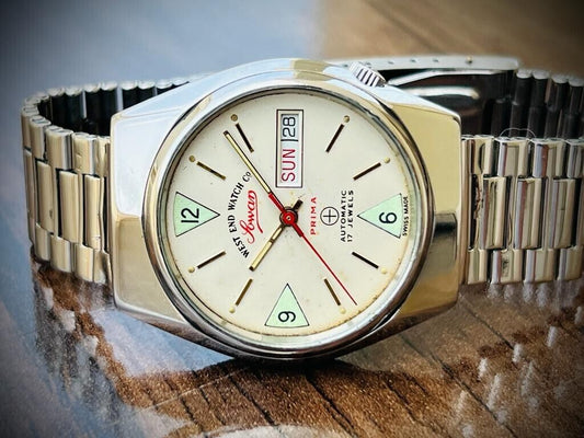 Vintage West End Co 36mm Automatic 17J Gents Watch 4457, Swiss Made - Grab A Watch Co