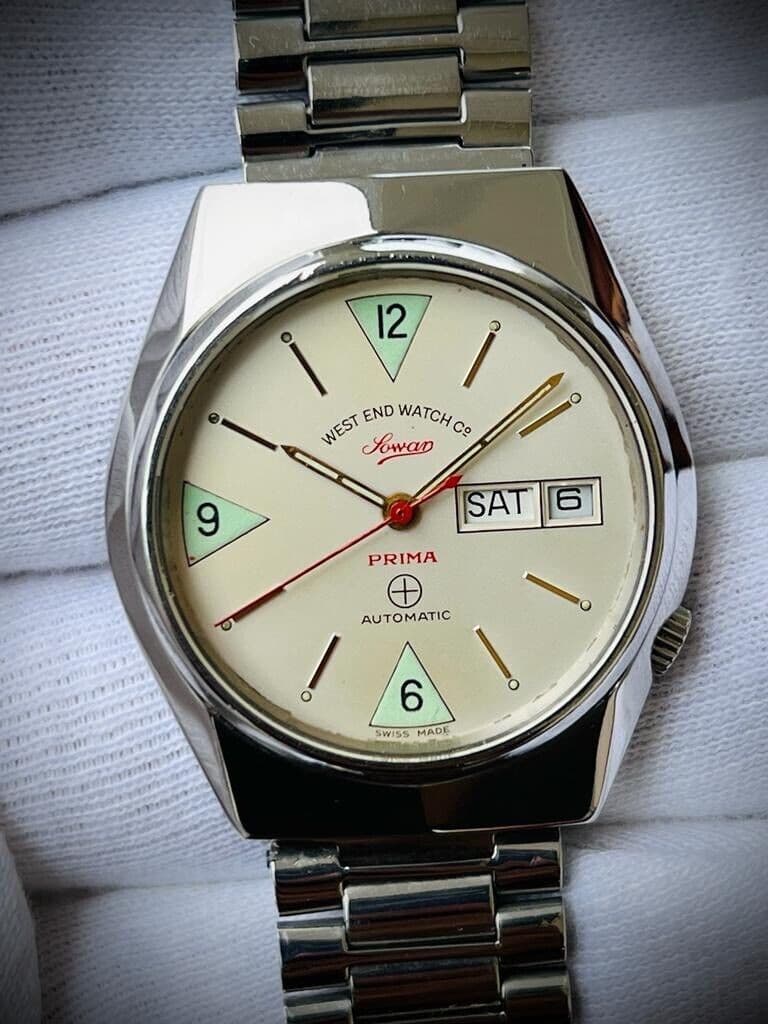 Vintage West End Co Rare Dial 36mm Automatic 17J Gents Watch 4457, Perfect - Grab A Watch Co