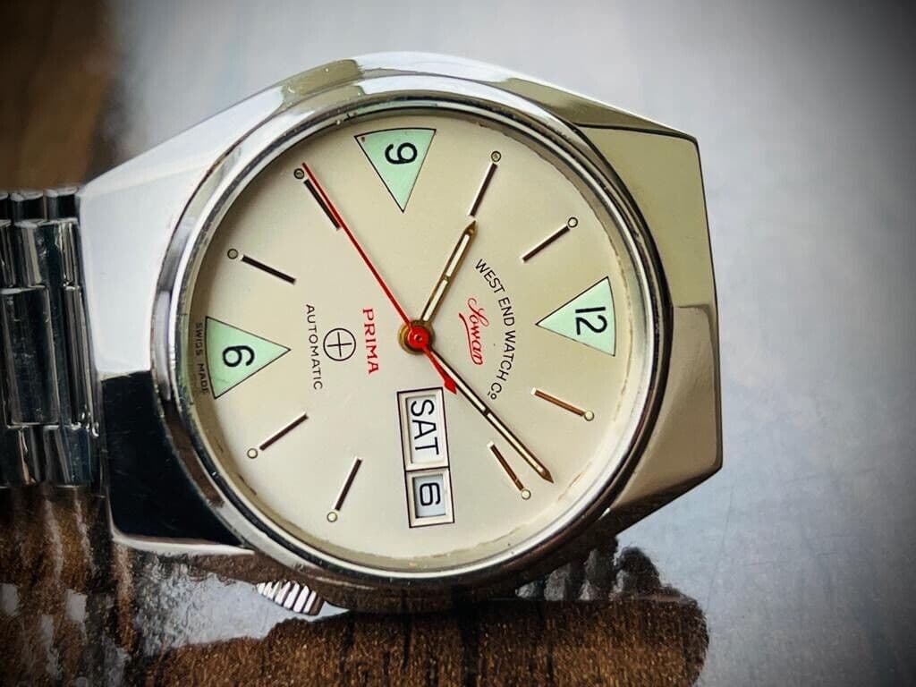 Vintage West End Co Rare Dial 36mm Automatic 17J Gents Watch 4457, Perfect - Grab A Watch Co