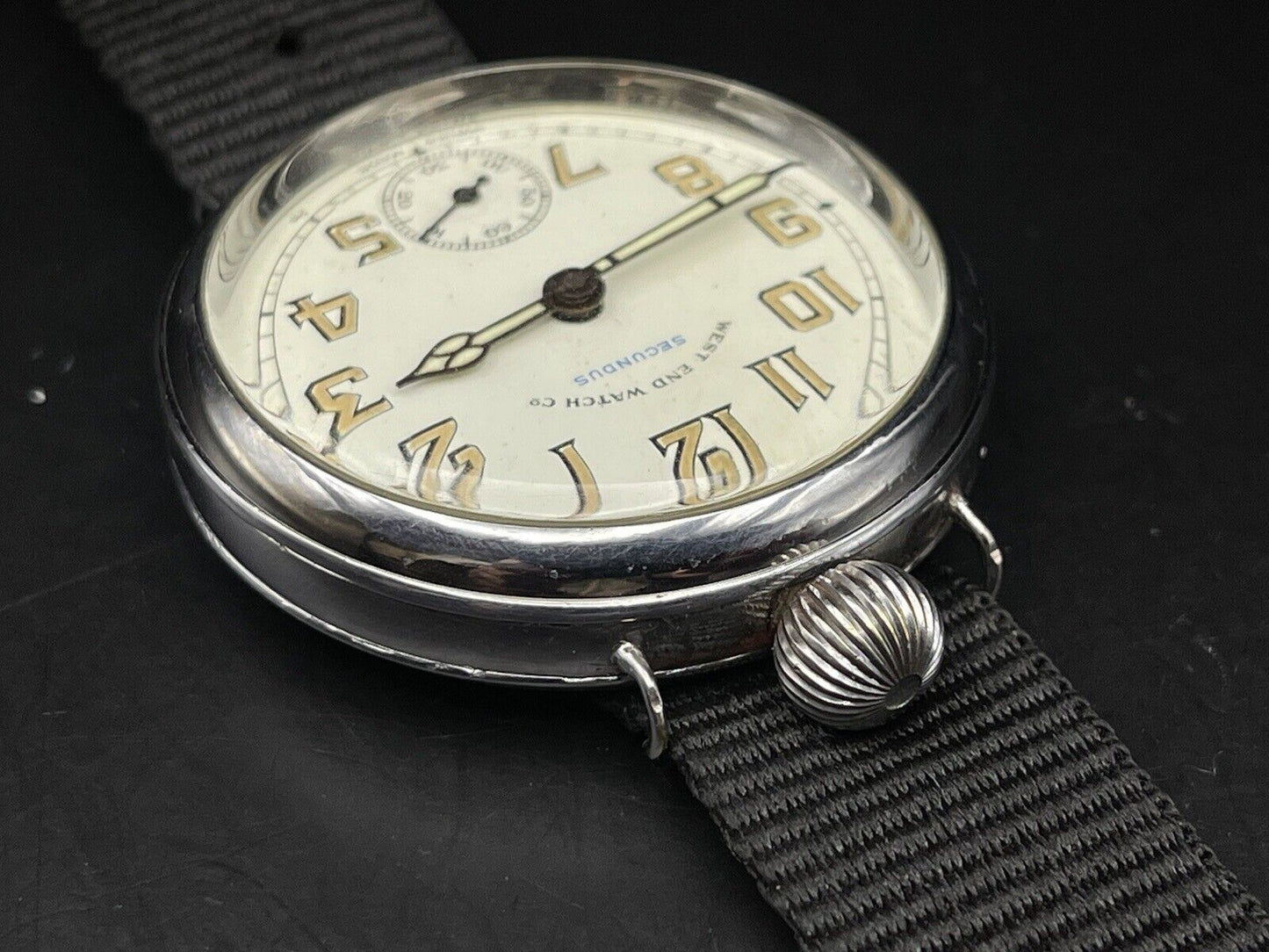 Vintage West End Co Secundus 3814 Manual Wind Gents Watch, 40mm, Swiss Made - Grab A Watch Co