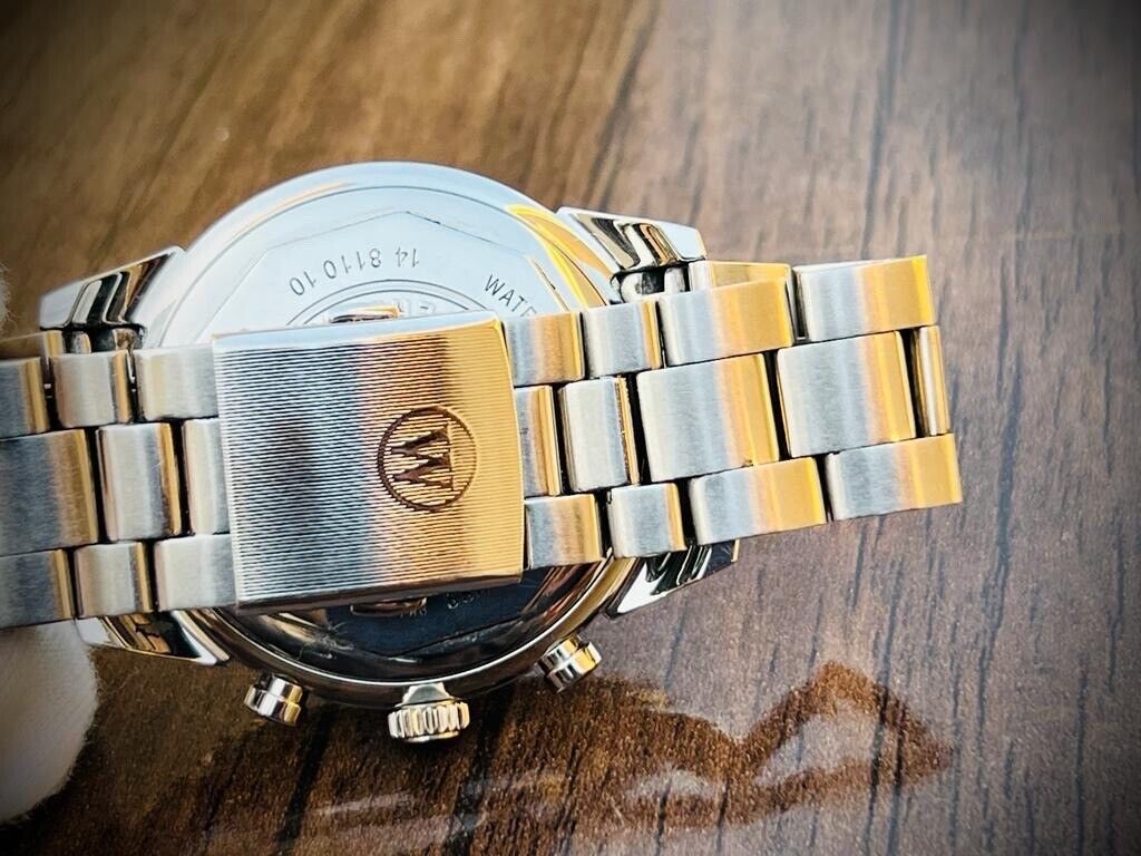 Vintage West End Diamond Bezel Jumbo Chronograph Mens Watch Swiss, Ultra Rare - Grab A Watch Co