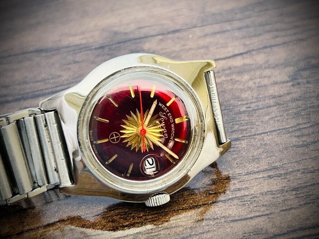 Vintage West End Rare Dial Manual Wind Gents Watch 33mm Swiss Made - Grab A Watch Co