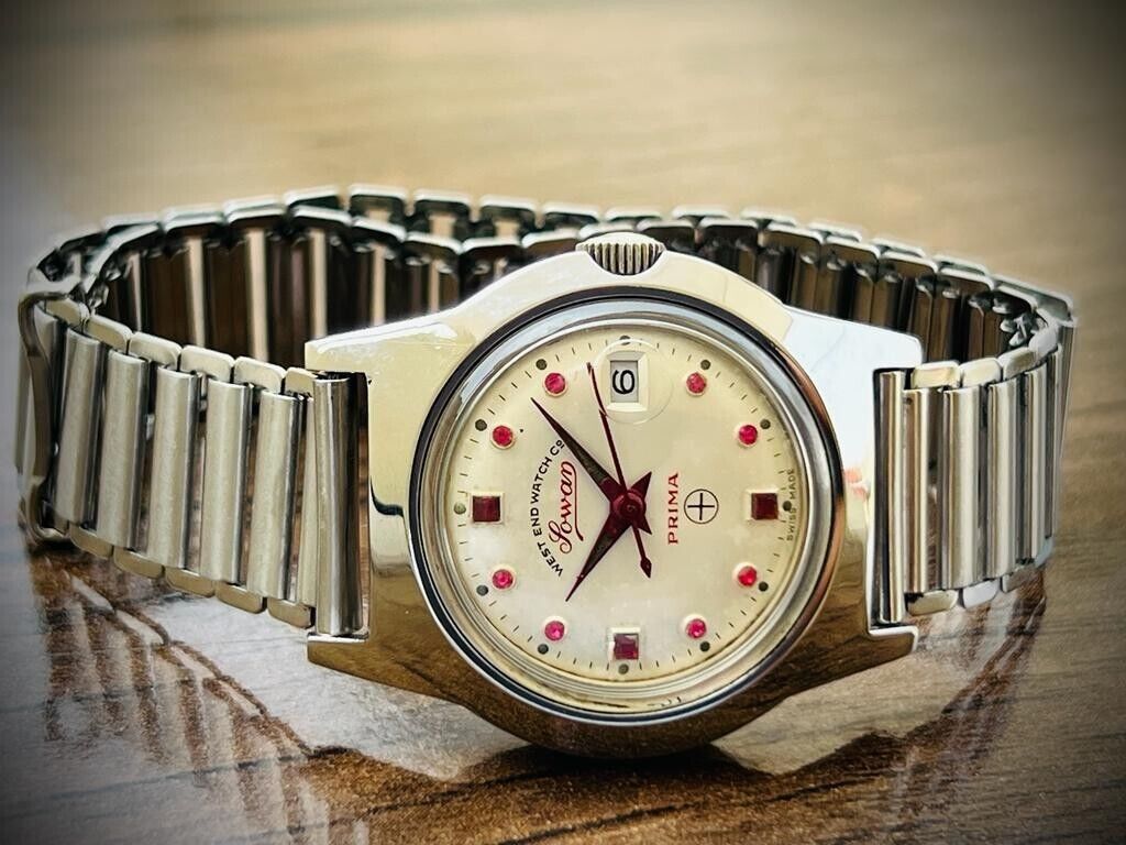 Vintage West End Ruby Dial Manual Wind Gents Watch 30mm, Swiss Made - Grab A Watch Co