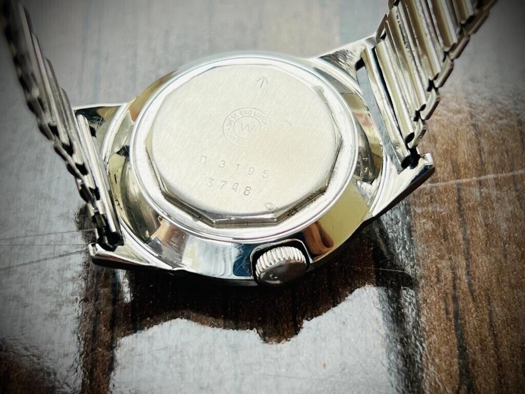 Vintage West End Ruby Dial Manual Wind Gents Watch 31mm, Swiss Made - Grab A Watch Co