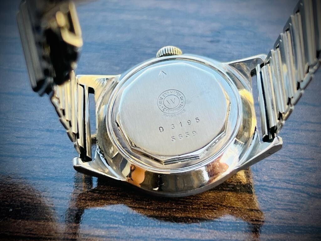 Vintage West End Ruby Dial Manual Wind Gents Watch 31mm, Swiss Made - Grab A Watch Co