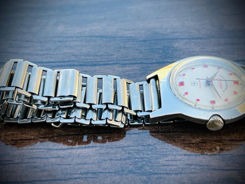 Vintage West End Ruby Dial Manual Wind Gents Watch 31mm, Swiss Made - Grab A Watch Co