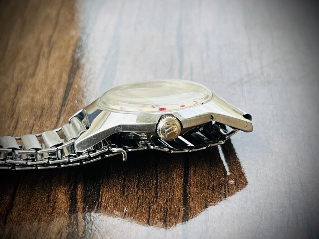 Vintage West End Ruby Dial Manual Wind Gents Watch 34mm, Swiss Made - Grab A Watch Co