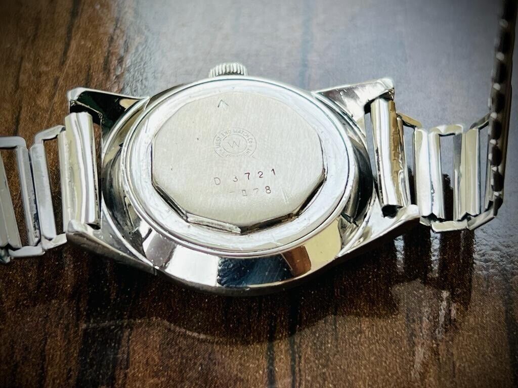 Vintage West End Ruby Dial Manual Wind Gents Watch 34mm, Swiss Made - Grab A Watch Co