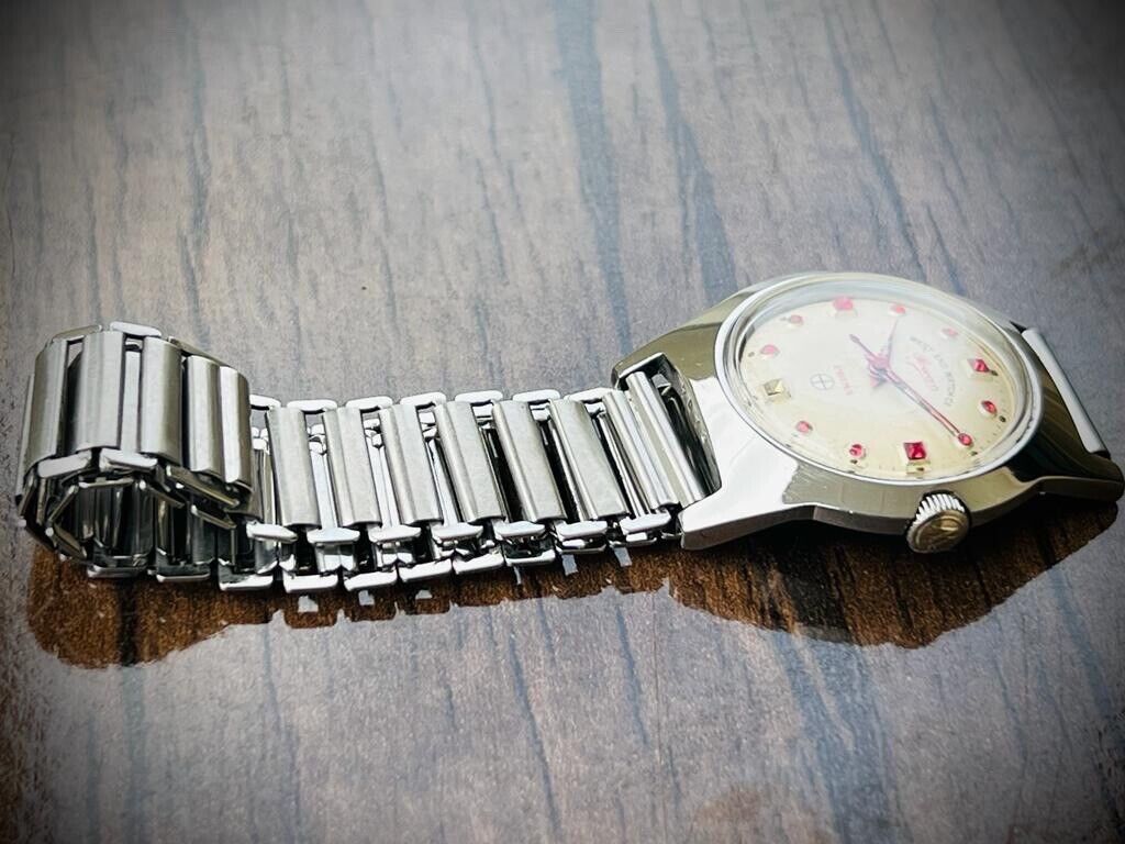 Vintage West End Ruby Dial Manual Wind Gents Watch 34mm, Swiss Made - Grab A Watch Co