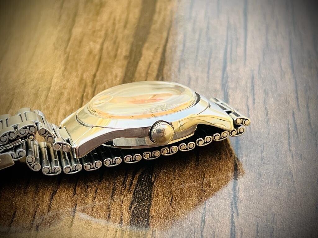 Vintage West End Salmon Dial 34mm Automatic Gents Watch Swiss Made - Grab A Watch Co