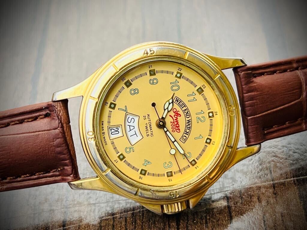 Vintage West End Sowan 2000 Commander Automatic Gents Watch, Swiss made - Grab A Watch Co