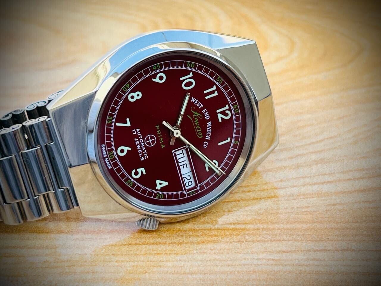 Vintage West End Special Dial 37mm Automatic Gents Watch Swiss Made - Grab A Watch Co