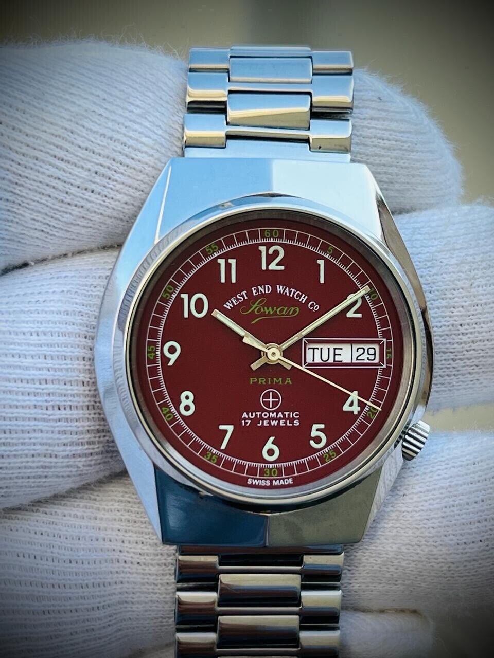 Vintage West End Special Dial 37mm Automatic Gents Watch Swiss Made - Grab A Watch Co