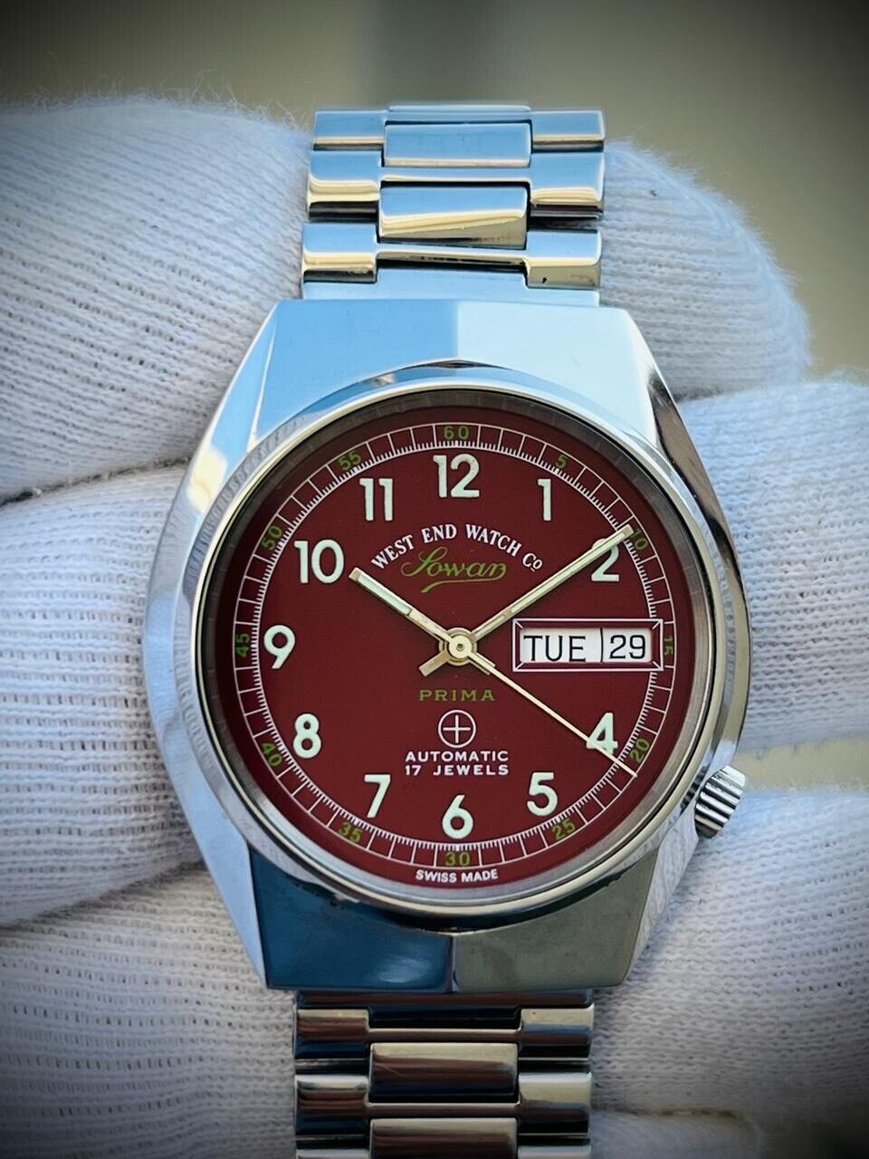 Vintage West End Special Dial 37mm Automatic Gents Watch Swiss Made - Grab A Watch Co