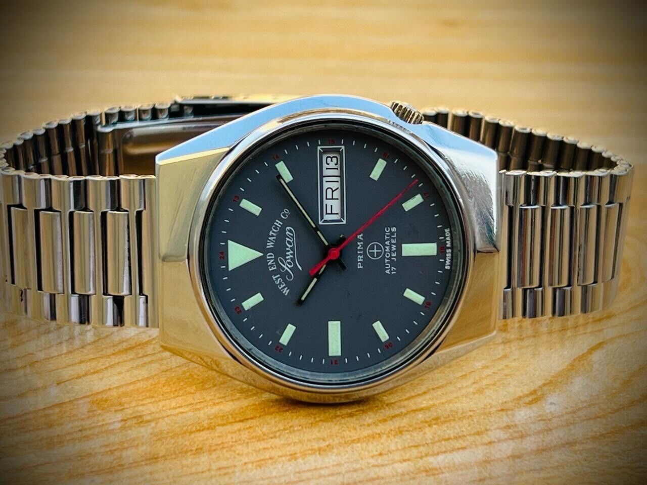 Vintage West End Special Grey Dial 36mm Automatic Gents Watch Swiss Made - Grab A Watch Co