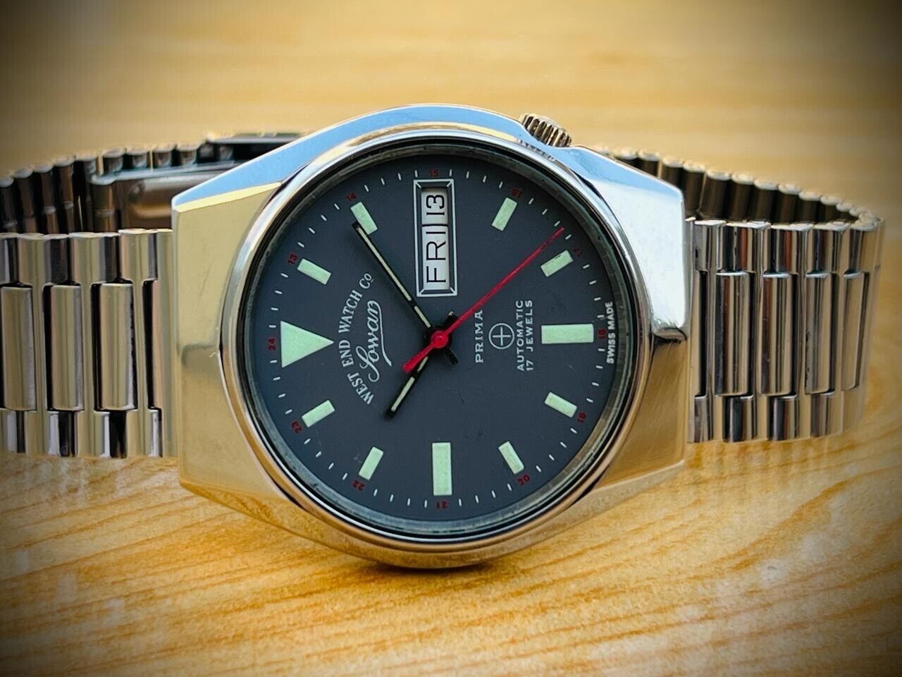 Vintage West End Special Grey Dial 36mm Automatic Gents Watch Swiss Made - Grab A Watch Co