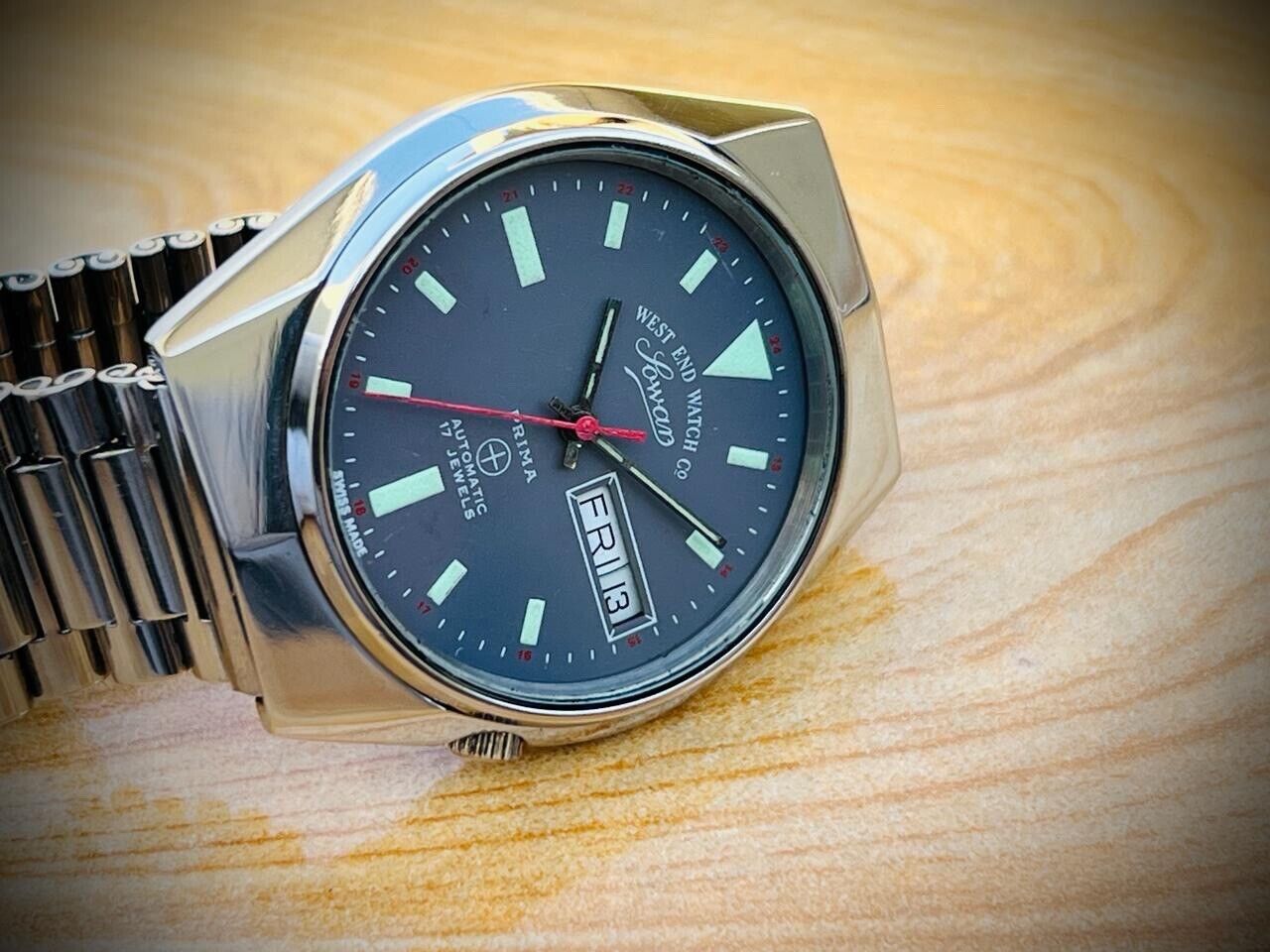 Vintage West End Special Grey Dial 36mm Automatic Gents Watch Swiss Made - Grab A Watch Co