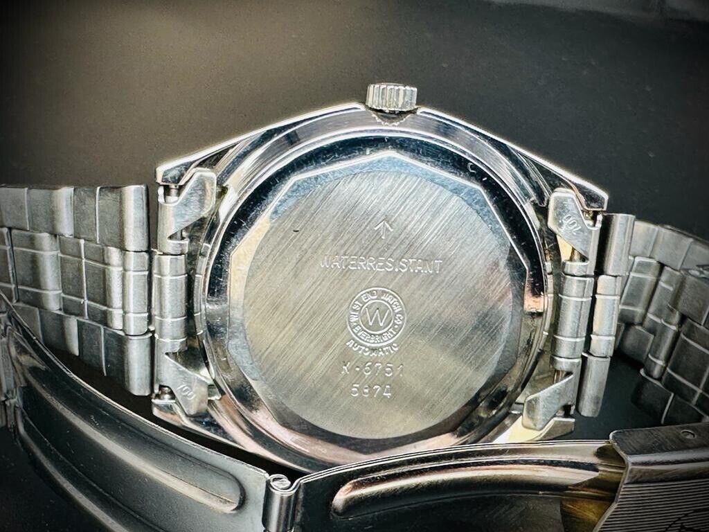 Vintage West End Watch Co Automatic 25 Jewels Rare Ice Dial 36mm Swiss Made - Grab A Watch Co