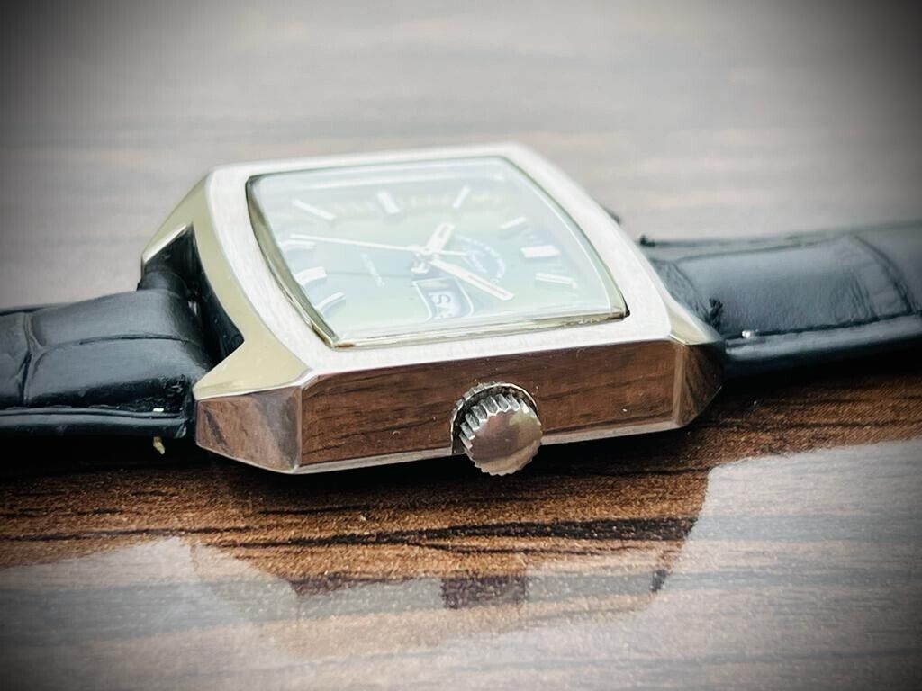 Vintage West End Watch Co Green Dial TV Shape 35mm Automatic Gents Watch, RARE - Grab A Watch Co
