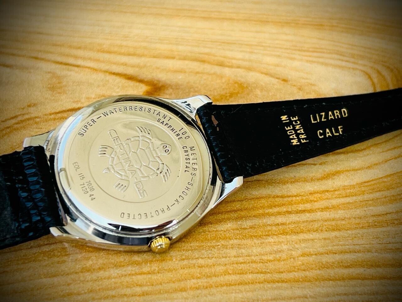 Certina DS 100m Sapphire Quartz Mens Watch 35mm, Swiss Made, Dress Watch