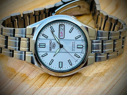 Seiko 5 Automatic 21 Jewels Silver 2/Shade Dial 7S26-03E0 38mm Men’s Watch