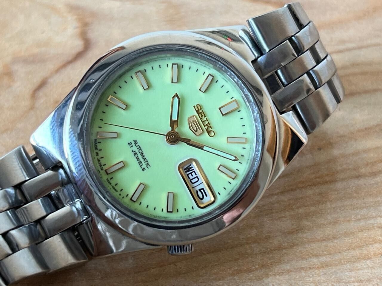 Seiko 5 Lume Dial 7s26-0560 Automatic 35mm Men’s Watch, Perfect