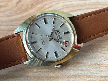 Vintage Roamer Super King Manual Wind 34mm Men’s Watch, Perfect