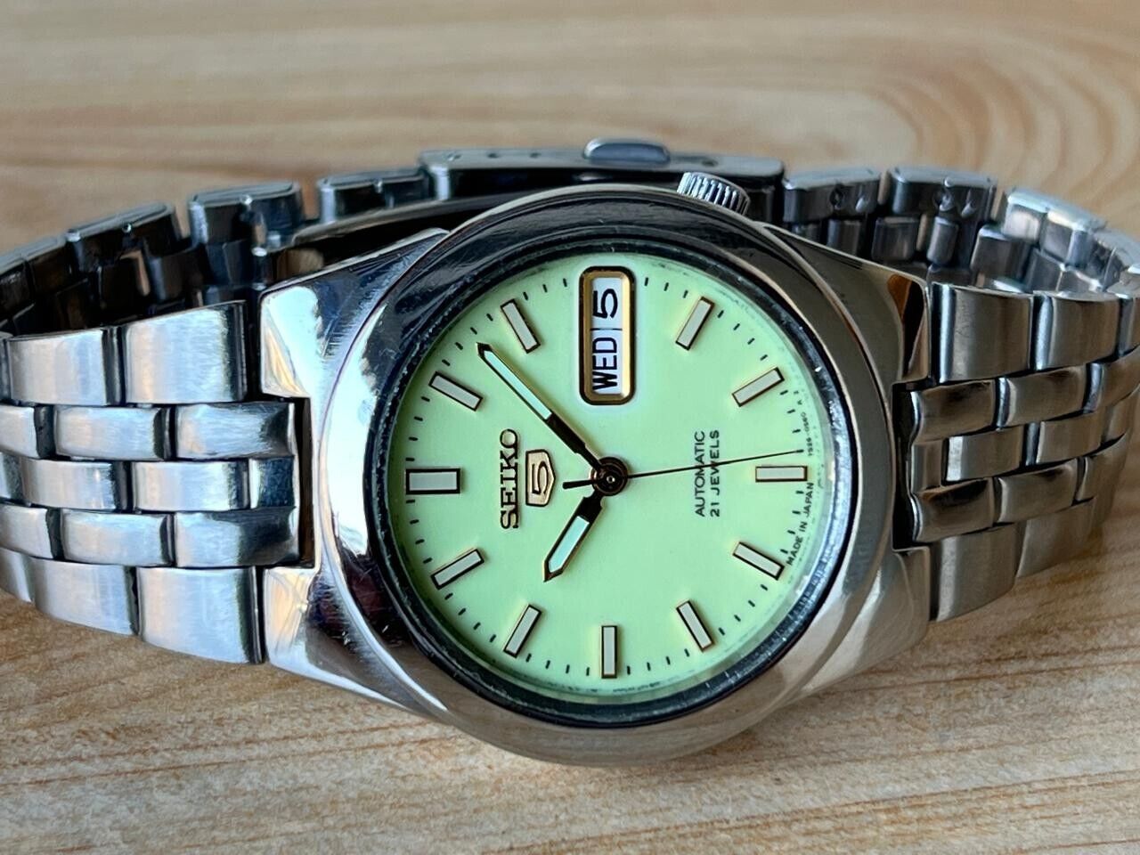 Seiko 5 Lume Dial 7s26-0560 Automatic 35mm Men’s Watch, Perfect