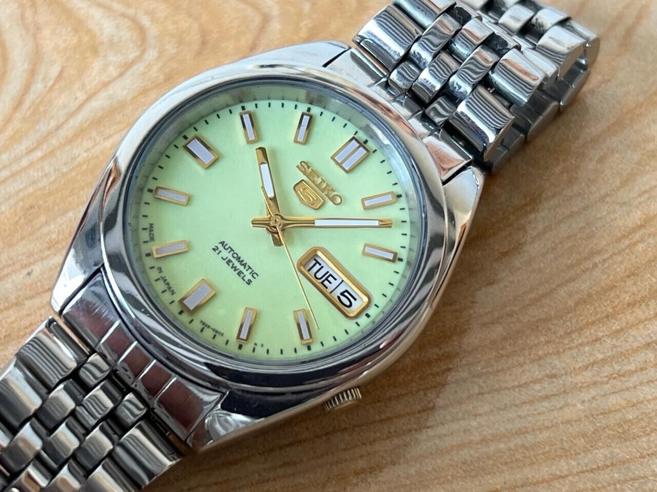 Seiko 5 Lume Dial 7s26-00x0 Automatic 37mm Men’s Watch, Perfect