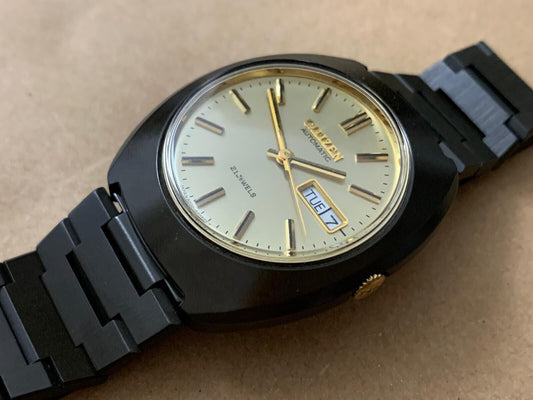 Mens Watch Citizen NOS 21 Jewels Rare Automatic Titanium Case 36mm