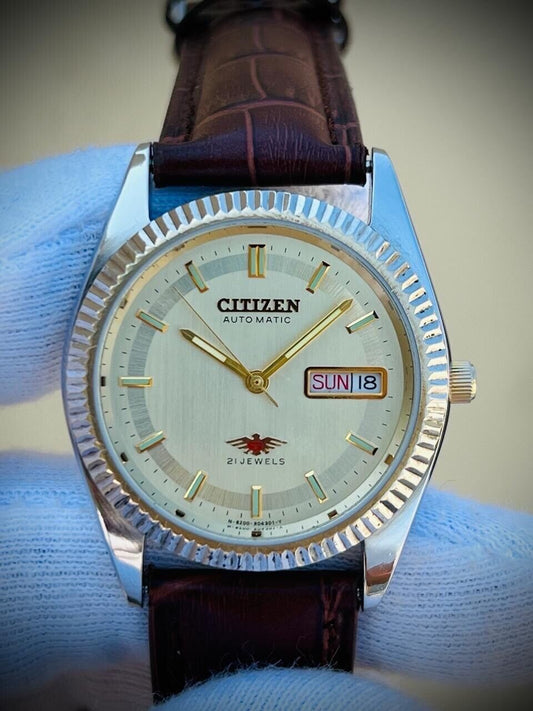 Vintage Citizen Stunning Dial Automatic Mens Watch 36mm Perfect