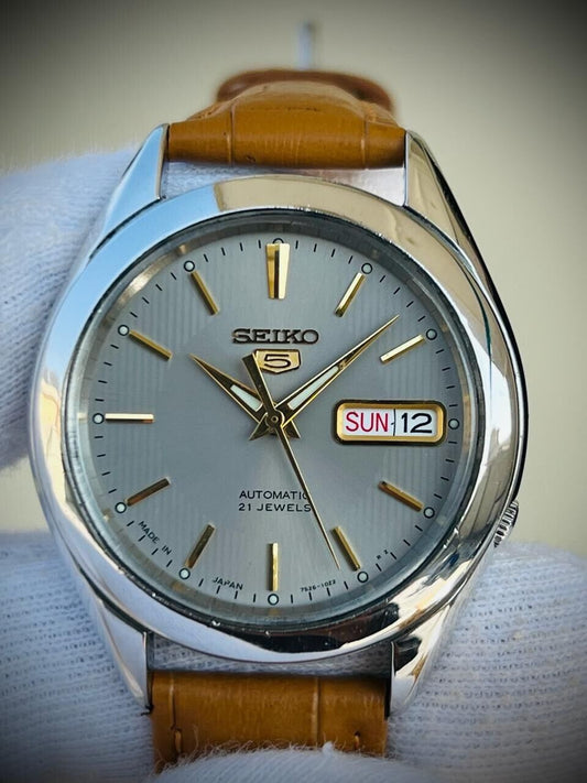 Seiko 5 Automatic 21 Jewels Grey Dial 7S26-03V0 38mm Men’s Watch