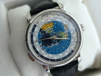 MONTBLANC ORBIS TERRARUM 4810 - 115071 Automatic World Timer Watch 43mm + Box