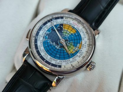 MONTBLANC ORBIS TERRARUM 4810 - 115071 Automatic World Timer Watch 43mm + Box