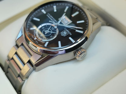 Tag Heuer Carrera Caliber 8 GMT WAR5010 Watch + Box Papers & Card 2014, Perfect