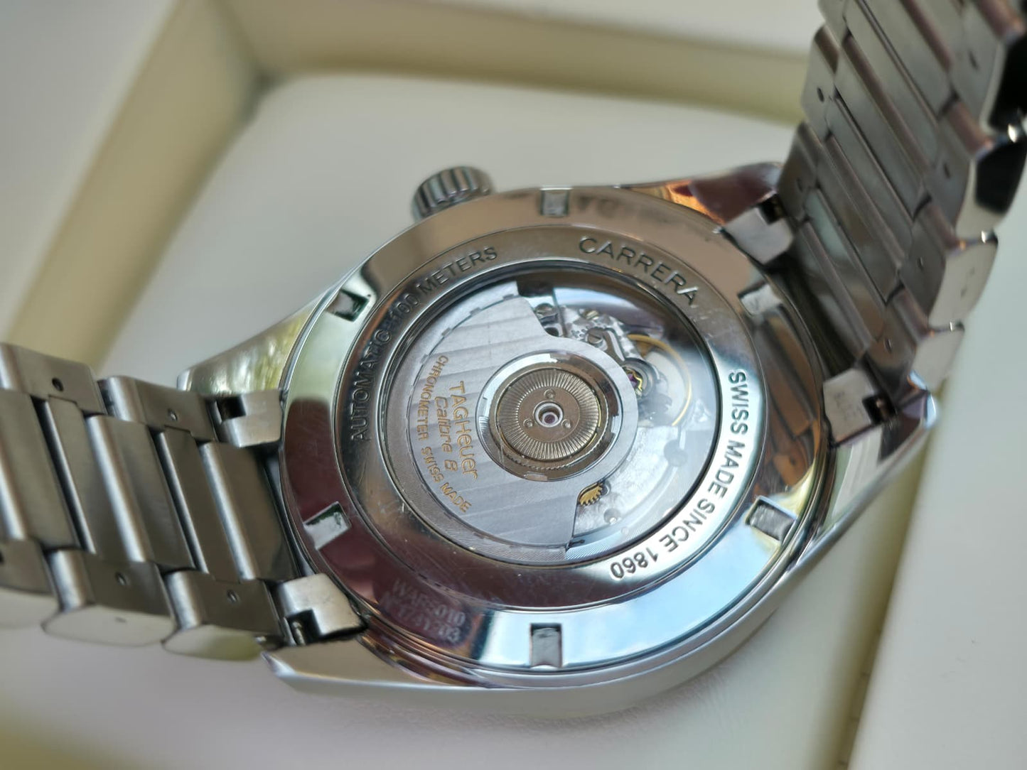 Tag Heuer Carrera Caliber 8 GMT WAR5010 Watch + Box Papers & Card 2014, Perfect