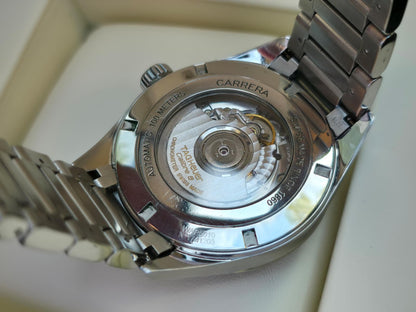 Tag Heuer Carrera Caliber 8 GMT WAR5010 Watch + Box Papers & Card 2014, Perfect