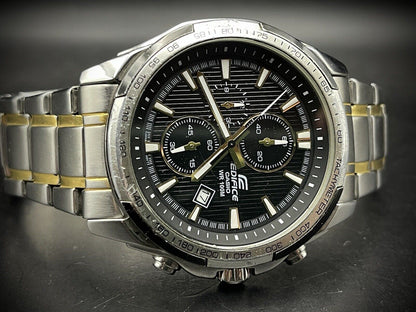 Beautiful Casio Edifice WR 100m Chronograph Gents Watch, Quartz, Beautiful Gift - Grab A Watch Co