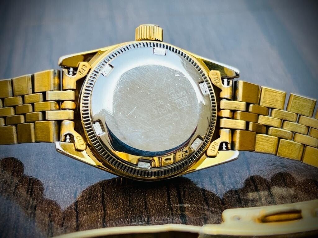 Beautiful Orient President Diamond Dial Automatic Ladies Watch 100m, Perfect - Grab A Watch Co