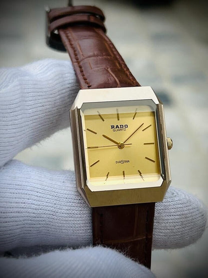 Beautiful Rado Diastar 27mm Sapphire Glass Slim Quartz Unisex Watch Swiss - Grab A Watch Co