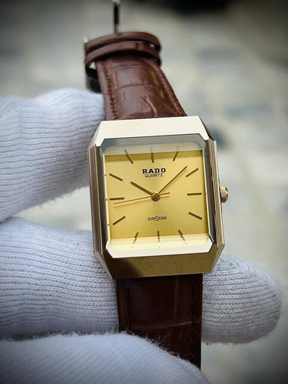 Beautiful Rado Diastar 27mm Sapphire Glass Slim Quartz Unisex Watch Swiss - Grab A Watch Co