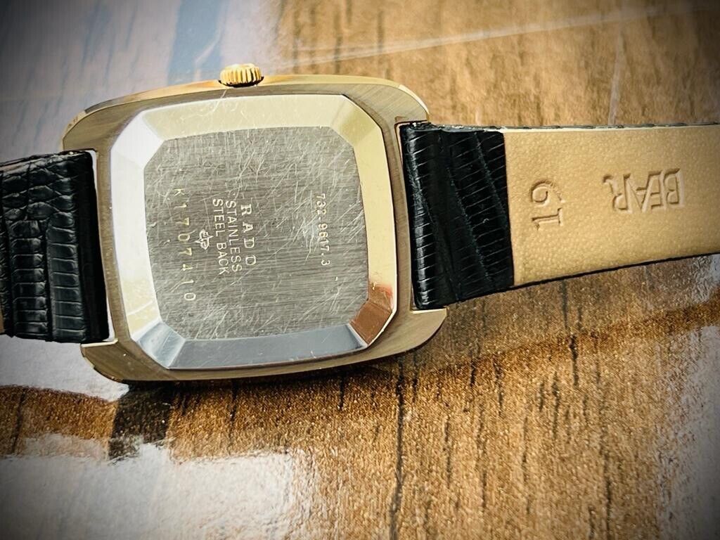 Beautiful Rado Diastar 32mm Black Dial Slim Quartz Mens Watch Swiss - Grab A Watch Co