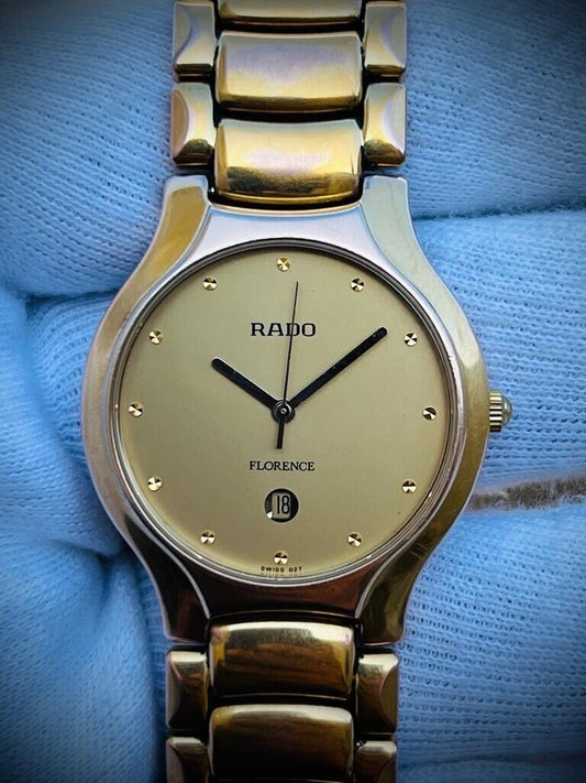 Beautiful Rado Florence 33mm Stunning Dial Slim Quartz Unisex Watch Swiss - Grab A Watch Co