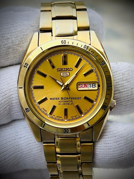 Beautiful Seiko 5 Automatic 50m 7S26-03C0 36mm Men’s Watch, Japan Made - Grab A Watch Co